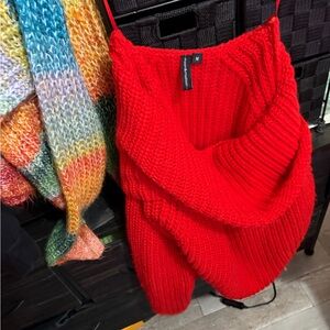 Moon & Madison Vibrant Red Knit Sweater
